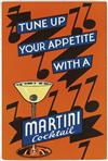 VARIOUS ARTISTS. [MARTINI.] Group of 4 posters. Circa 1946. Each approximately 18x12 inches, 45x30 cm. Kelly-Read & Co., Rochester, NY.